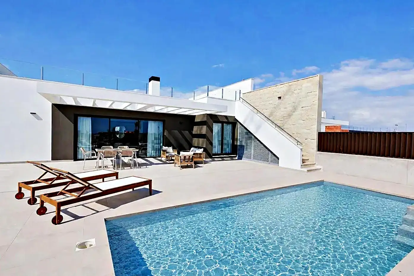 Piscina construida en Tarragona