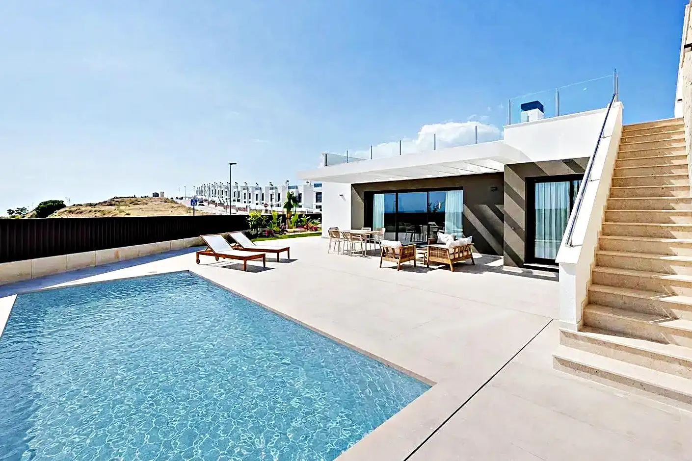 Piscina construida en Cambrils